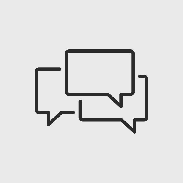 讨论图标。简单的气泡演讲图标的社交媒体，应用程序和网页设计。矢量图图片下载