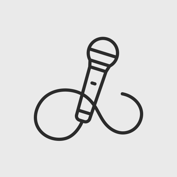 麦克风图标。简单的麦克风社交媒体，应用程序和网页设计。矢量图图片下载