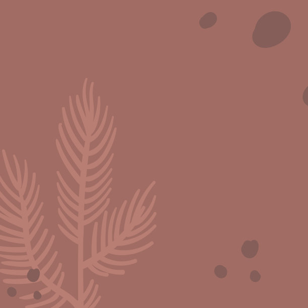 背景与有机抽象形状和叶子。线条在柔和的颜色。图片下载