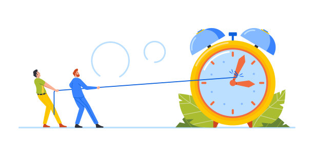商业人物试图停止或放缓时间拉闹钟箭头带，男人辛苦的苦力，加班图片下载