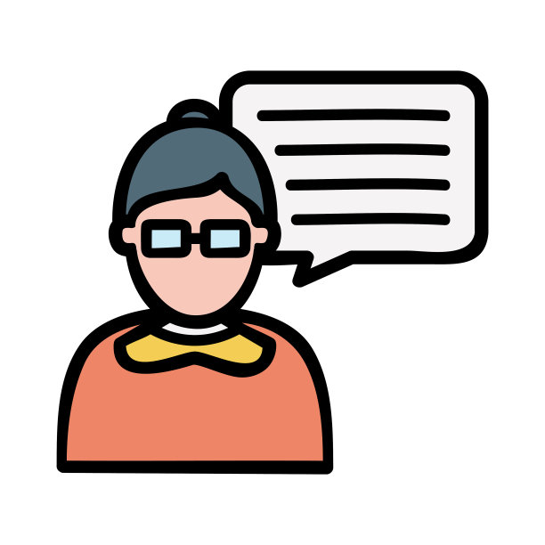 新闻主播手绘图标图片下载