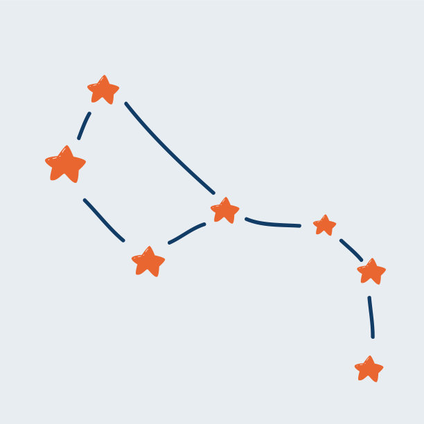 大熊星座的矢量插图图片下载