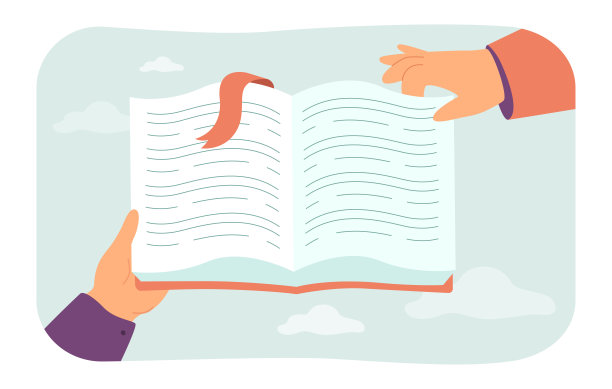 翻大书或日志的人的手图片下载