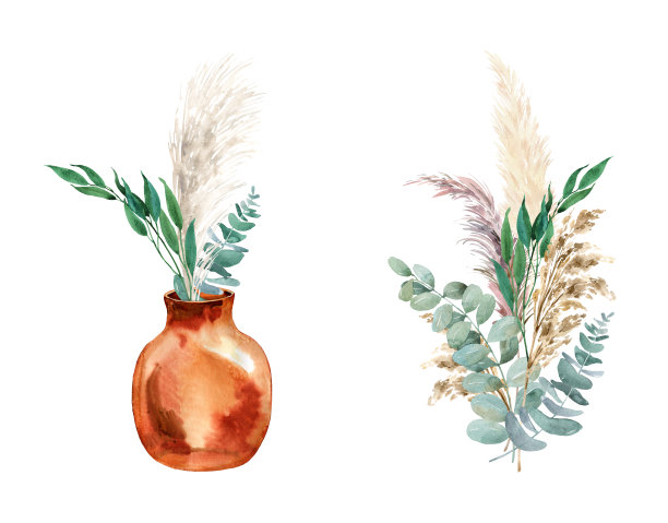 潘帕斯草原波西米亚插图图片下载