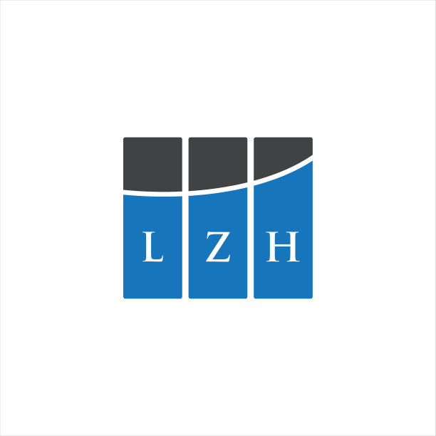 LZH字母logo设计，白底LZH图片下载