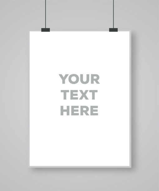 现代纸艺术海报模板3d现实主义风格图片下载