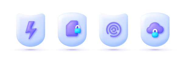 白色背景上的安全3D模型图片下载