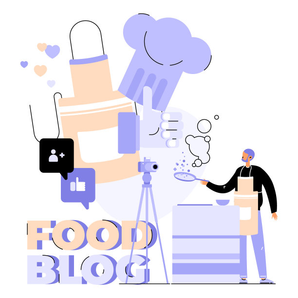 厨师烹饪食物创建视频食谱图片下载