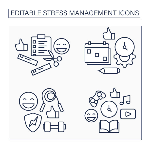 压力管理线图标设置图片下载