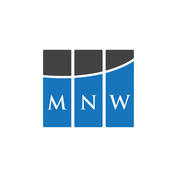 MNW字母logo设计，白底MNW图片下载