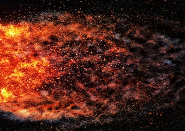 爆炸火焰的插图图片下载