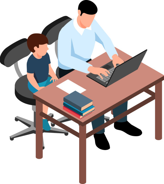 父亲帮助儿子写作图片下载