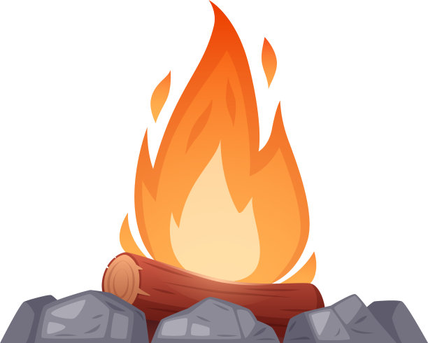 史前石砌壁炉的构图图片下载