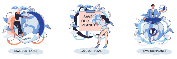 拯救我们的星球生态隐喻地球日图片下载