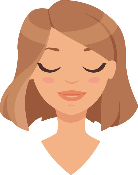 漂亮女人性格脸与短发型图片下载