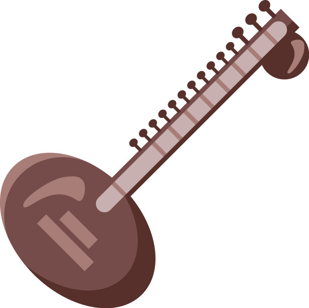 锡塔尔琴乐器图片下载