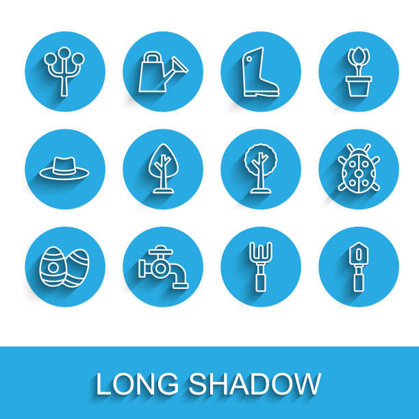 设置线复活节彩蛋水龙头开花树图片下载