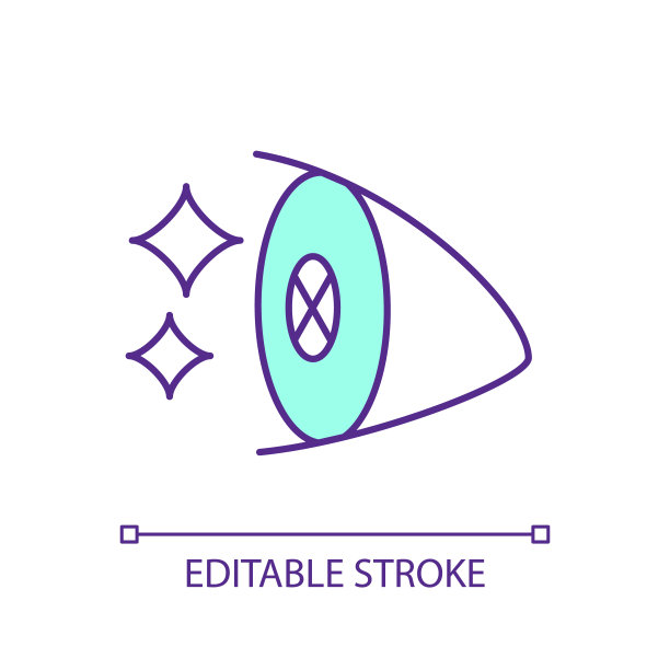 夜间汽车大灯RGB彩色图标图片下载