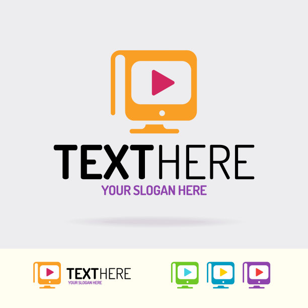 在线教育标志孤立在白色背景图片下载