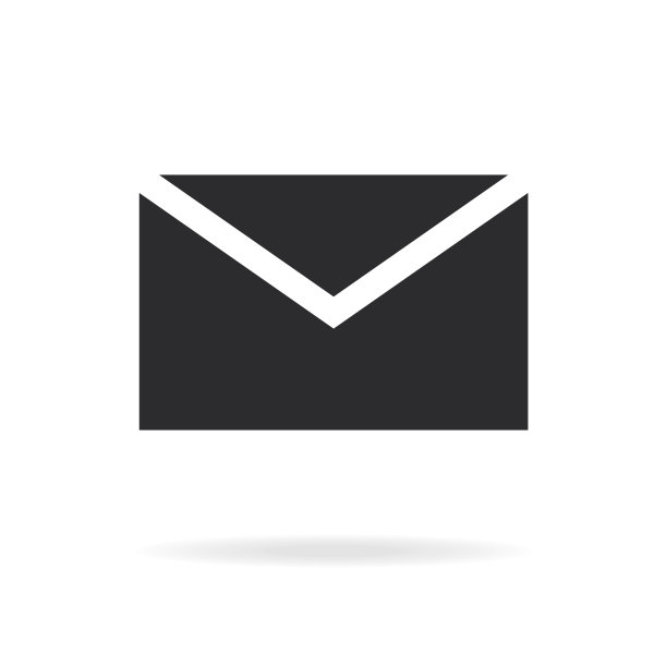 矢量电子邮件图标孤立在白色背景图片下载