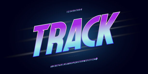 矢量字体加粗风格新潮排版图片下载