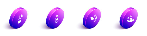 设置等距茶袋瓶水叶和图片下载