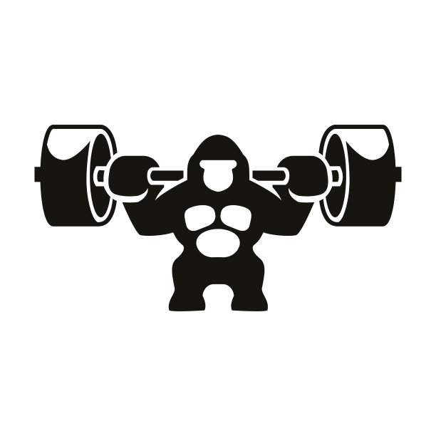 大猩猩健身房标志溢价矢量图片下载