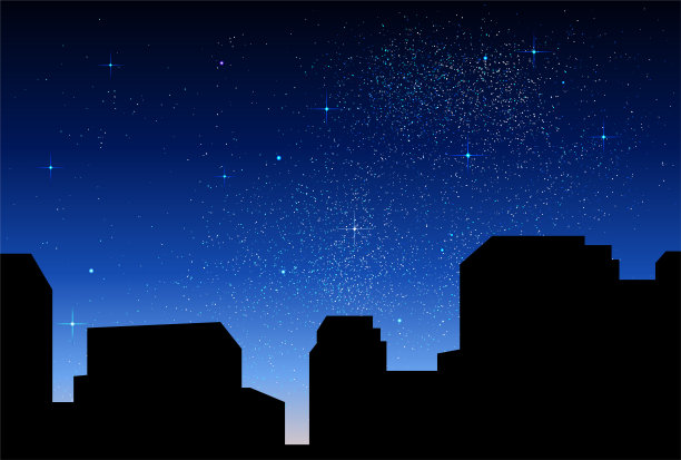 美丽的星空背景插图图片下载