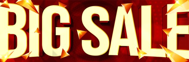 大减价购物活动广告横幅图片下载