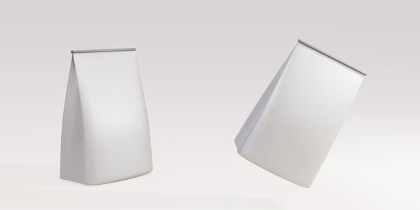 3d两包咖啡在灰色背景。矢量插图。图片下载