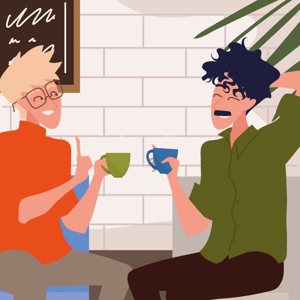 男人喝咖啡图片下载