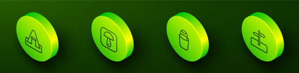 设置等距线旅游帐篷菇桶图片下载