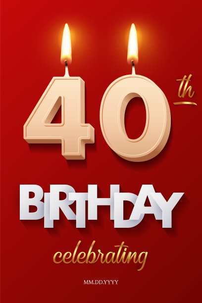 以40号的形式点燃生日蜡烛图片下载