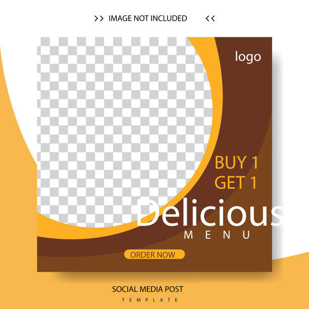 美食社交媒体帖子模板设计图片下载