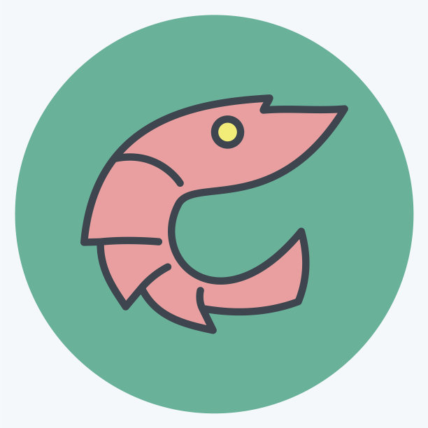 图标虾适合肉色搭配风格图片下载