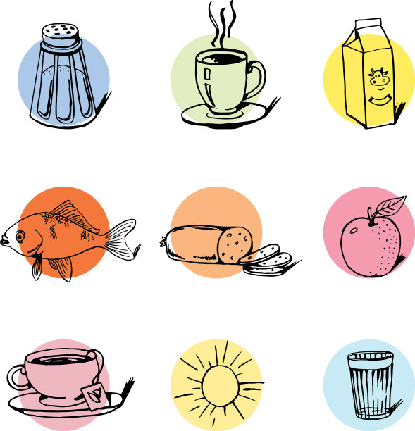 一套关于生活方式主题的涂鸦图片下载