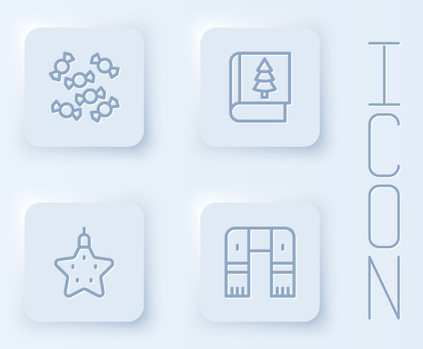 定线糖果圣诞书星和冬天图片下载