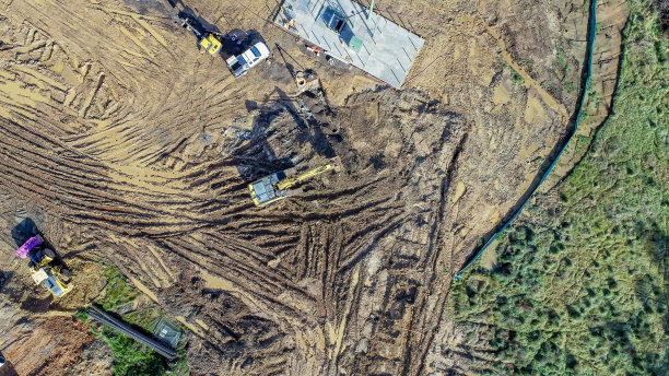 房屋发展的航拍图像图片下载