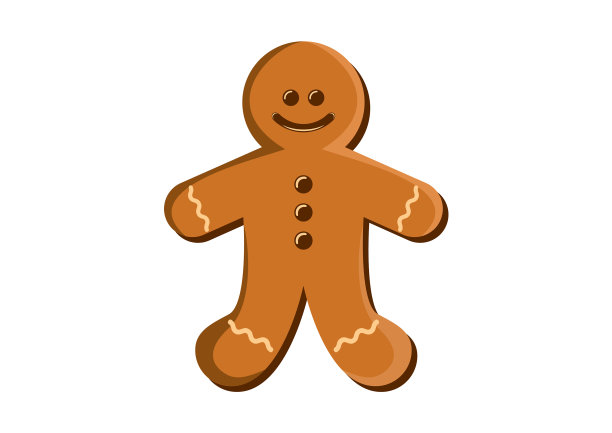 圣诞可爱曲奇姜饼人图标图片下载