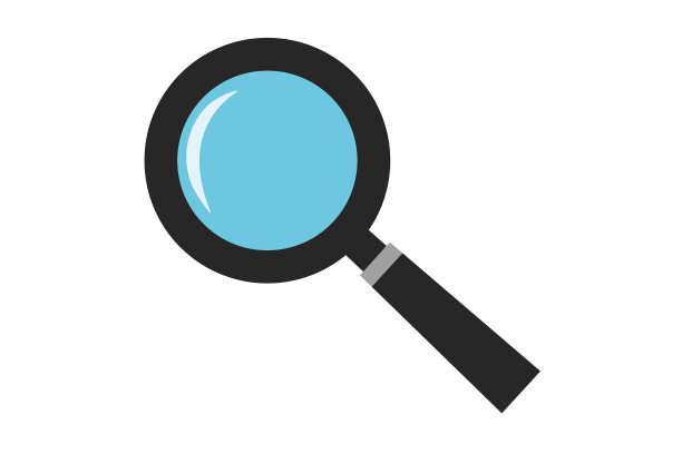 逼真的放大镜图标图片下载