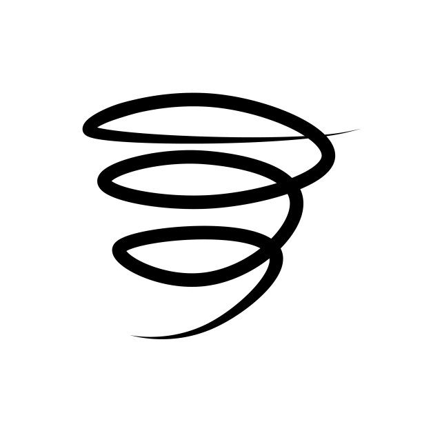 龙卷风图标是一条绕来绕去的线图片下载