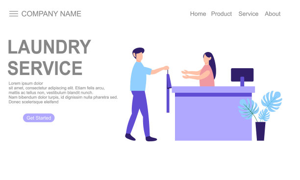 洗衣服务烘干服务衬衫斑点衣服图片下载