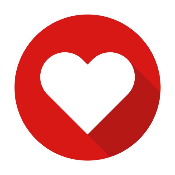 现代心形标志图标图片下载