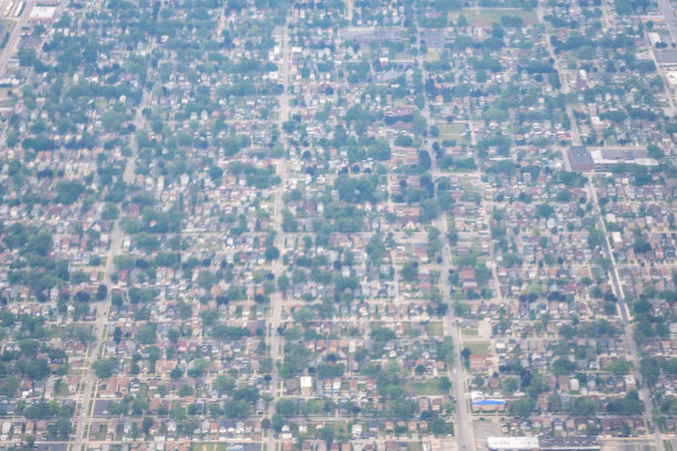 郊区的鸟瞰图图片下载