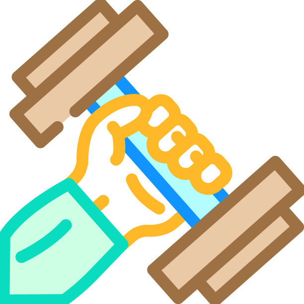 运动与哑铃颜色图标图片下载