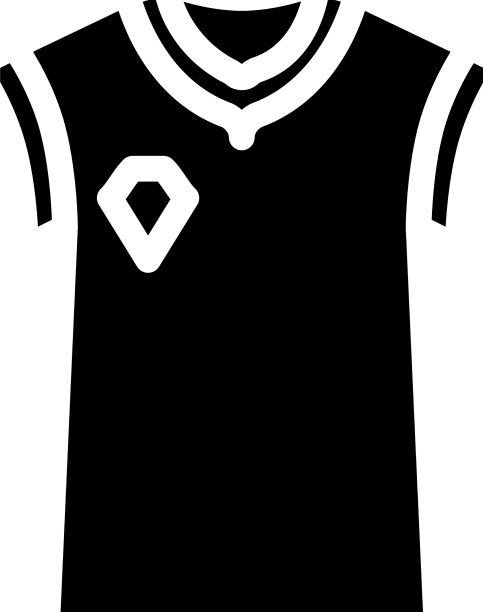 毛衣板球运动员服装字形图标图片下载