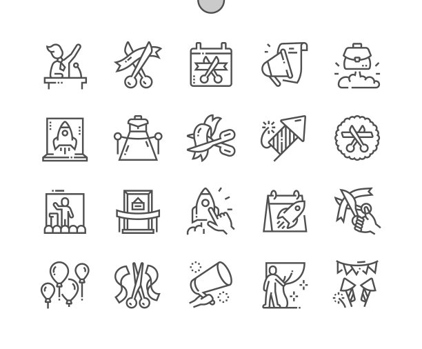 发射活动剪彩气球图片下载