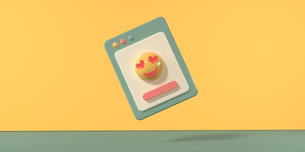 爱脸表情的电脑屏幕界面图片下载