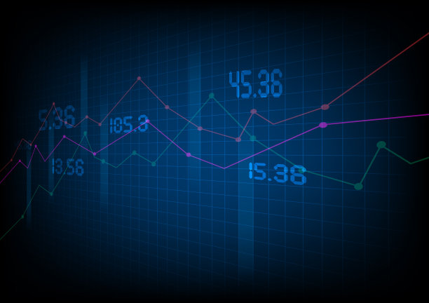 股票模式抽象线条图背景图片下载