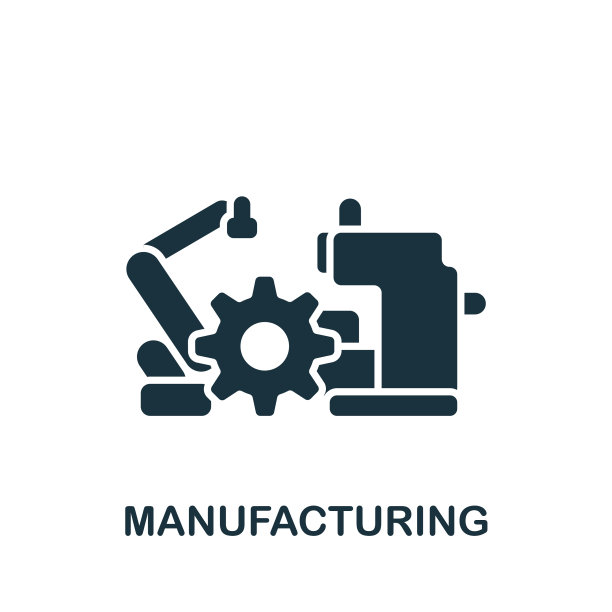 制造图标单色简单工业40图片下载